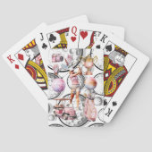 Meisjes gaan golfen pokerkaarten (Achterkant)