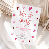Meisjes Galentine's Day Feest Brunch Diner Valenti Kaart