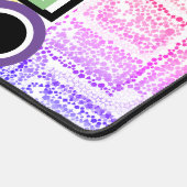 Meisjes Gaming Room Roze Paarse cirkels Sterren Bureaumat (Hoek)