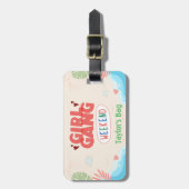 MEISJES GANG BAGAGETAG (Persoonlijk) Bagagelabel (Voorkant verticaal)