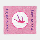 Meisjes geboren als een tekenaar fleece deken (Voorkant (Horizontaal))