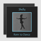 Meisjes "Geboren in Dance", gepersonaliseerd (Voorkant / Achterkant)