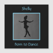 Meisjes "Geboren in Dance", gepersonaliseerd (Voorkant)