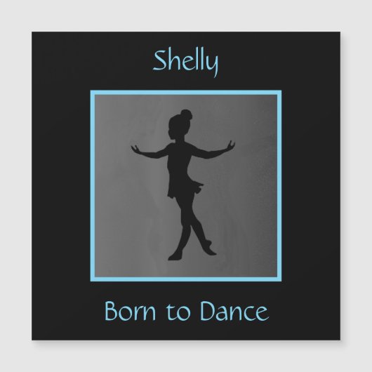 Meisjes "Geboren in Dance", gepersonaliseerd (Voorkant)