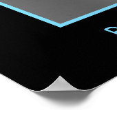 Meisjes "Geboren in Dance", gepersonaliseerd Poster (Hoek)