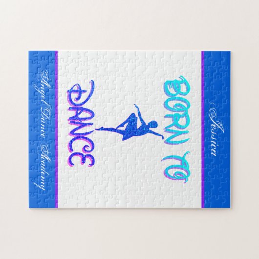 Meisjes geboren in Dance Personalized Puzzle Legpuzzel (Horizontaal)