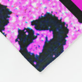 Meisjes "Geboren naar Dans" Dierenprintpapier Fleece Deken (Hoek)