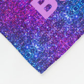 Meisjes geboren om blauw / Paarse fleece deken te  (Hoek)