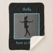 Meisjes "Geboren tot Dans" met naam Sherpa Deken (Voorkant)