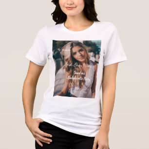meisjes gegaan wild vrijgezellenfeest naam foto wi Tri-Blend shirt