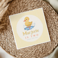 Meisjes Gele Zomer Boerderij Eend Peuter Verjaarda