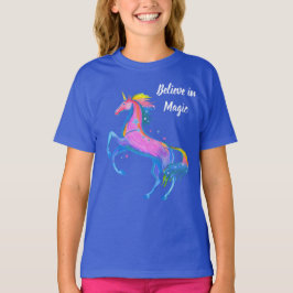 Meisjes geloven in TT-shirt met Magic Unicorn T-shirt