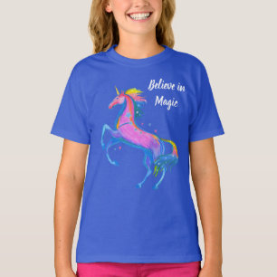 Meisjes geloven in TT-shirt met Magic Unicorn T-shirt