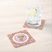 Meisjes Gelukkige Verjaardag Zomer Roze Ster Custo Kartonnen Onderzetters (Insitu)