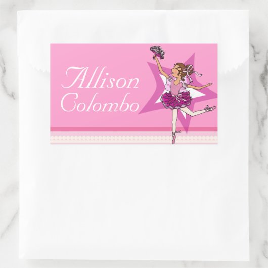 Meisjes genaamd ballerina roze ballet id label sti (Tas)