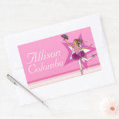 Meisjes genaamd ballerina roze ballet id label sti (Envelop)