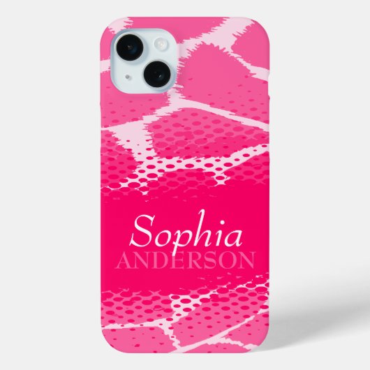 Meisjes genaamd roze grafische dierenprint Case-Mate iPhone case (Achterkant)