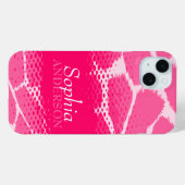 Meisjes genaamd roze grafische dierenprint Case-Mate iPhone case (Achterkant (horizontaal))