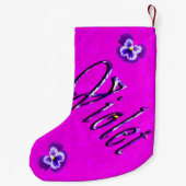 Meisjes genaamd Violet Name Logo, Kleine Kerstsok (Achterkant)