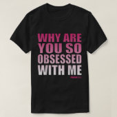 Meisjes geobsedeerd door me roze gradiënt grafisch t-shirt (Design voorkant)