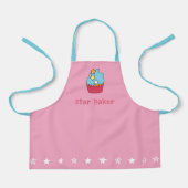 Meisjes gepersonaliseerd Apron - Star Baker Schort (Voorkant)