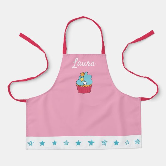 Meisjes gepersonaliseerd Apron voor bakken Schort (Voorkant)