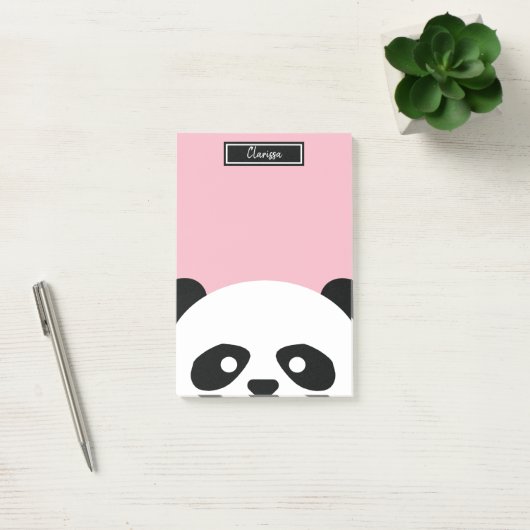 Meisjes gepersonaliseerd Beer van Panda Dierlijke  Post-it® Notes (Kantoor)