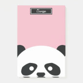 Meisjes gepersonaliseerd Beer van Panda Dierlijke  Post-it® Notes (Voorkant)