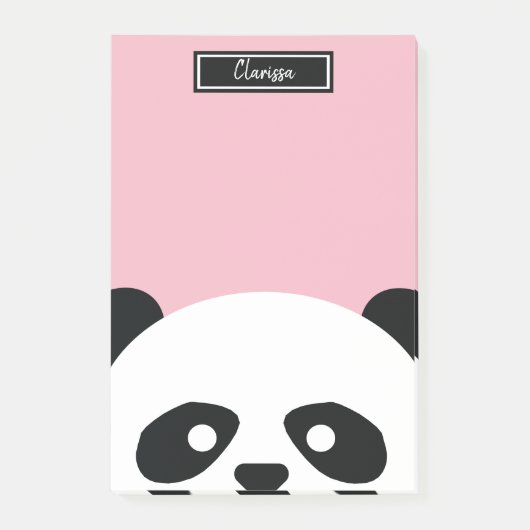 Meisjes gepersonaliseerd Beer van Panda Dierlijke  Post-it® Notes (Voorkant)