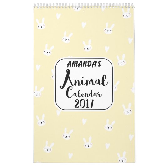 Meisjes gepersonaliseerd kalender voor 2017 (Hoes)