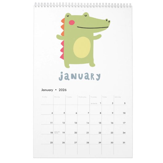 Meisjes gepersonaliseerd kalender voor 2017 (Jan 2026)