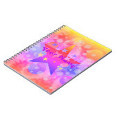 Meisjes gepersonaliseerd Psychedelic Notitieboek (Linkerzijde)