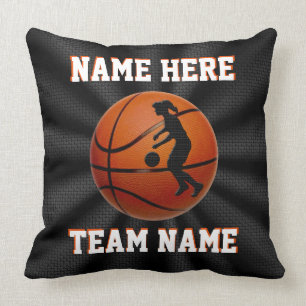 Meisjes Gepersonaliseerde Basketball Kussens Team