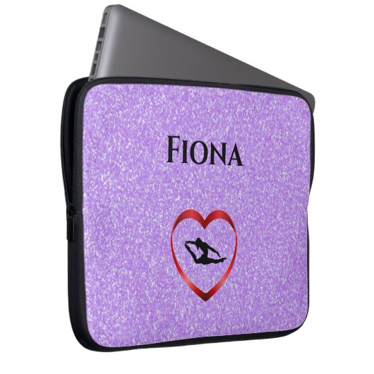 Meisjes Gepersonaliseerde Gymnastiek Laptop Hoesje Laptop Sleeve (Voorkant Rechts)