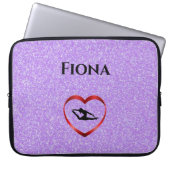 Meisjes Gepersonaliseerde Gymnastiek Laptop Hoesje Laptop Sleeve (Voorkant)