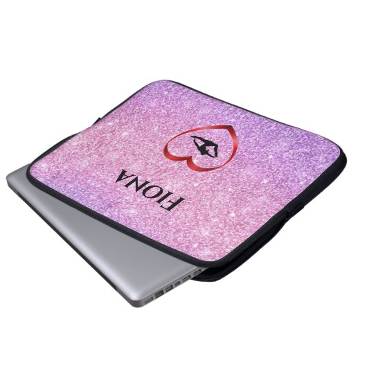 Meisjes Gepersonaliseerde Gymnastiek Laptop Hoesje Laptop Sleeve (Voorkant onderkant)