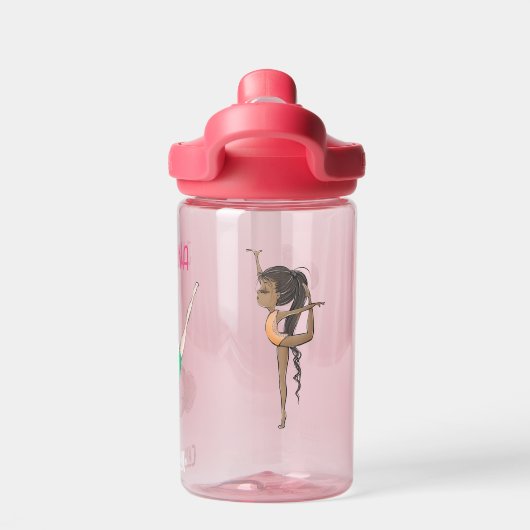 Meisjes Gepersonaliseerde Gymnastiek Waterfles (Achterkant)