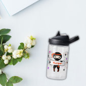 Meisjes Gepersonaliseerde Leuke Ninja Kinder Aange Waterfles
