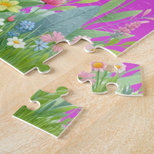 Meisjes Gepersonaliseerde naam Jigsaw Puzzel (Zijkant)