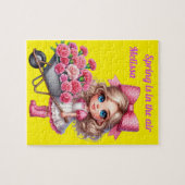 Meisjes Gepersonaliseerde naam Legpuzzel (Horizontaal)