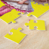 Meisjes Gepersonaliseerde naam Legpuzzel (Zijkant)