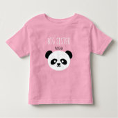 Meisjes gepersonaliseerde Panda Kawaii zus broer o Kinder Shirts (Voorkant)