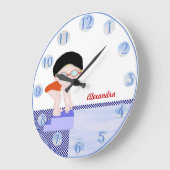 Meisjes gepersonaliseerde schemerklok grote klok (Hoek)