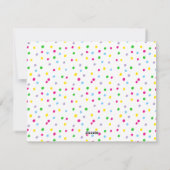 Meisjes gepersonaliseerde Stationery Set Feestdagenkaart (Achterkant)