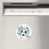 Meisjes Gepersonaliseerde voetballen Sterren Licht Magneet (Insitu (Vaatwasser))