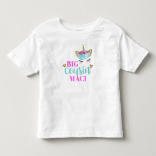 Meisjes gepersonaliseerde Waterverf Unicorn Big Co Kinder Shirts