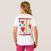 Meisjes geraveld T-shirt (Achterkant volledig)