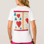 Meisjes geraveld T-shirt (Achterkant)