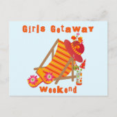 Meisjes Getaway Weekend T-shirts en geschenken Briefkaart (Voorkant)