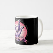 Meisjes geven niet om feminisme koffiemok (Voorkant rechts)